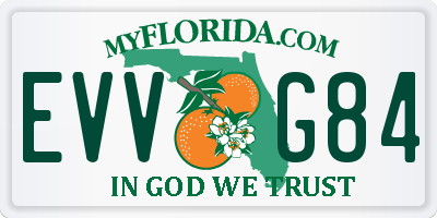 FL license plate EVVG84
