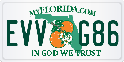 FL license plate EVVG86