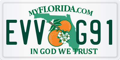 FL license plate EVVG91