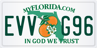 FL license plate EVVG96