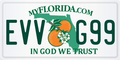 FL license plate EVVG99