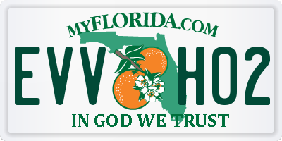 FL license plate EVVH02