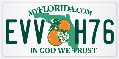 FL license plate EVVH76