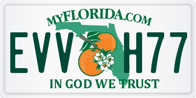 FL license plate EVVH77