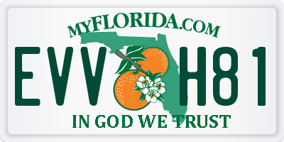 FL license plate EVVH81