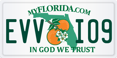 FL license plate EVVI09