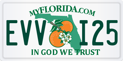 FL license plate EVVI25