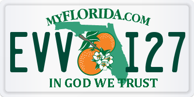 FL license plate EVVI27