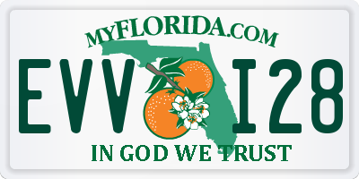 FL license plate EVVI28