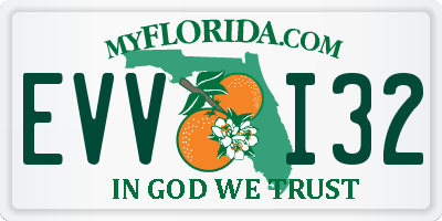 FL license plate EVVI32