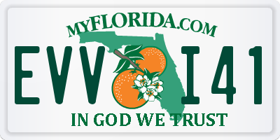 FL license plate EVVI41