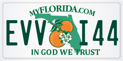 FL license plate EVVI44