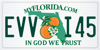 FL license plate EVVI45