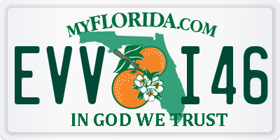 FL license plate EVVI46