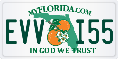 FL license plate EVVI55