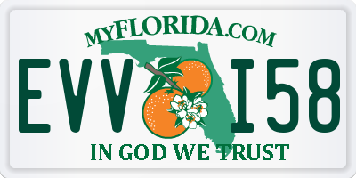 FL license plate EVVI58