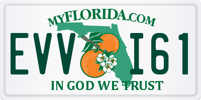 FL license plate EVVI61