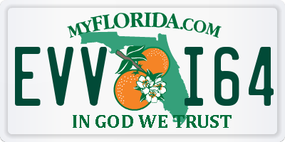 FL license plate EVVI64