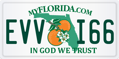 FL license plate EVVI66