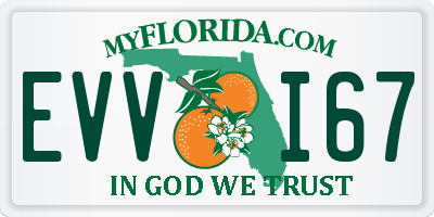 FL license plate EVVI67