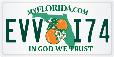 FL license plate EVVI74