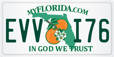 FL license plate EVVI76
