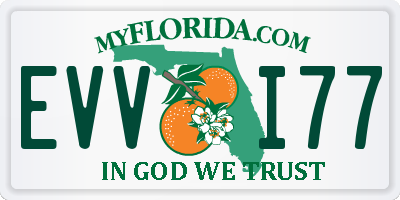 FL license plate EVVI77