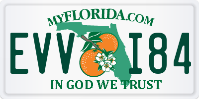FL license plate EVVI84