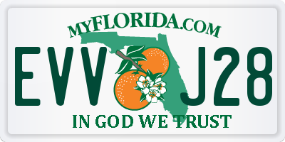 FL license plate EVVJ28