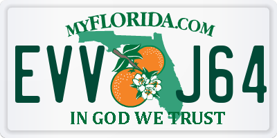 FL license plate EVVJ64