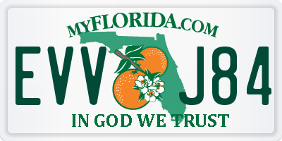 FL license plate EVVJ84