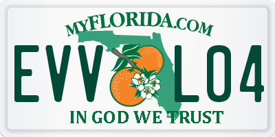 FL license plate EVVL04