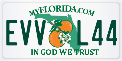FL license plate EVVL44