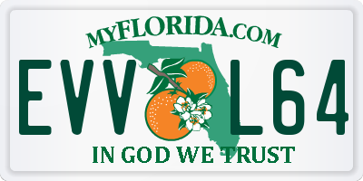 FL license plate EVVL64