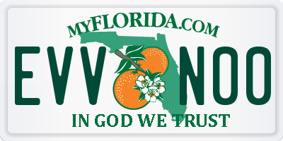 FL license plate EVVN00