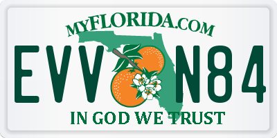 FL license plate EVVN84