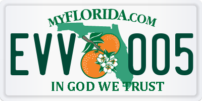 FL license plate EVVO05
