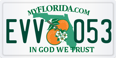 FL license plate EVVO53