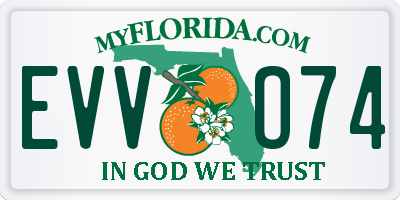 FL license plate EVVO74
