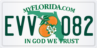 FL license plate EVVO82