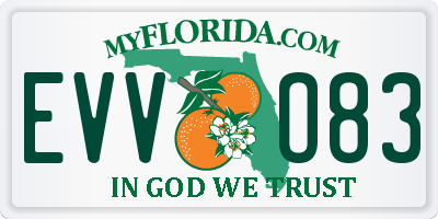 FL license plate EVVO83