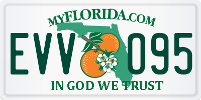 FL license plate EVVO95