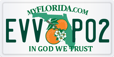 FL license plate EVVP02