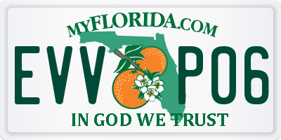 FL license plate EVVP06