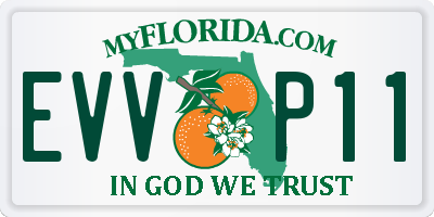 FL license plate EVVP11