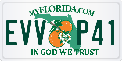 FL license plate EVVP41