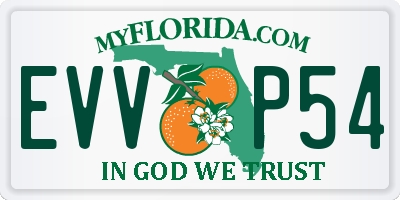 FL license plate EVVP54