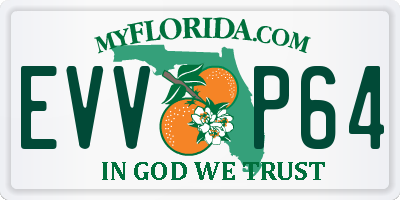 FL license plate EVVP64