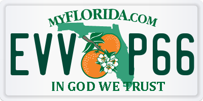 FL license plate EVVP66