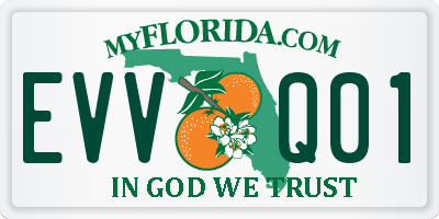FL license plate EVVQ01